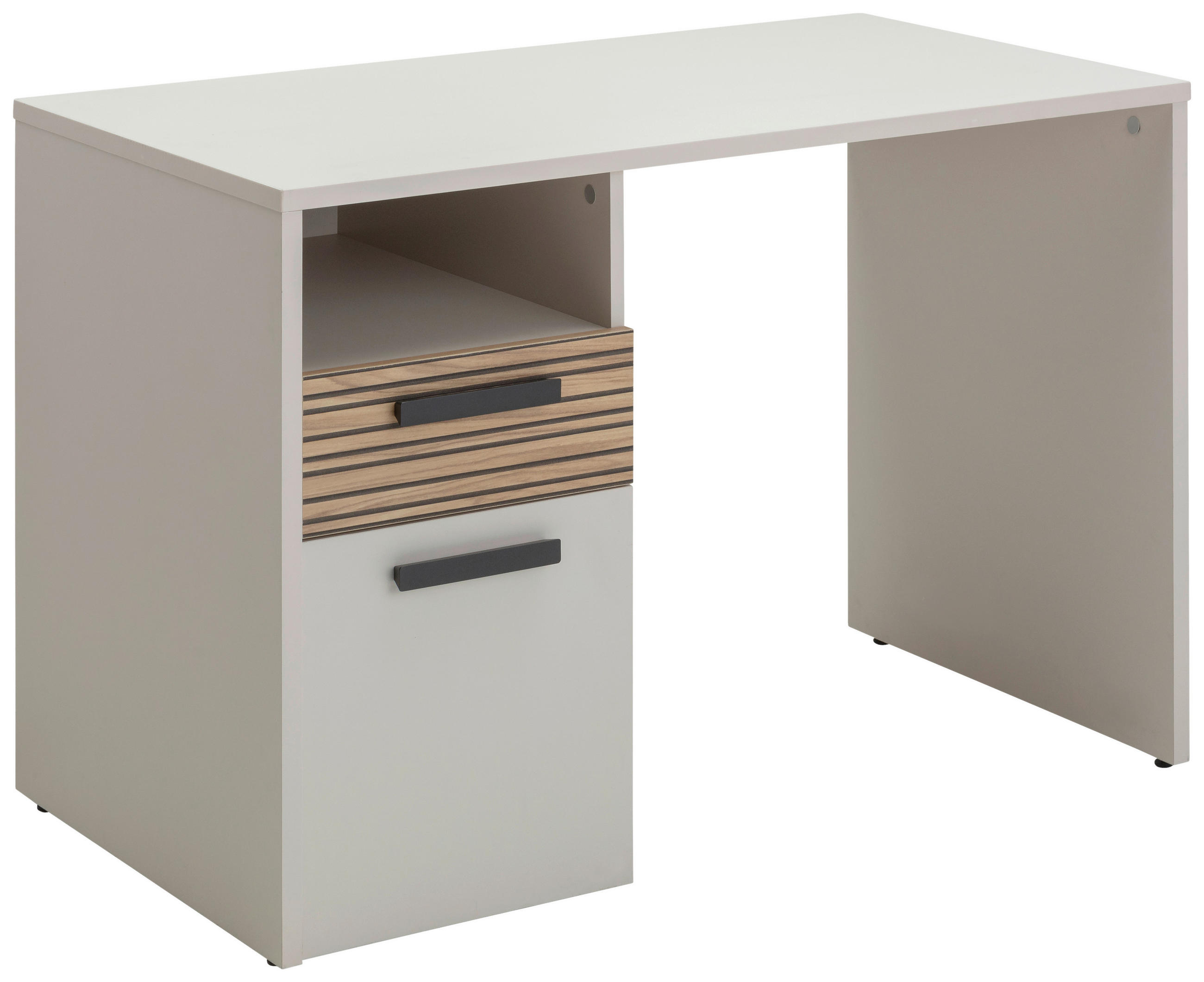 SCHREIBTISCH 110/60/77 cm  in Kaschmir  - Kaschmir/Anthrazit, KONVENTIONELL, Holzwerkstoff/Metall (110/60/77cm) - Xora