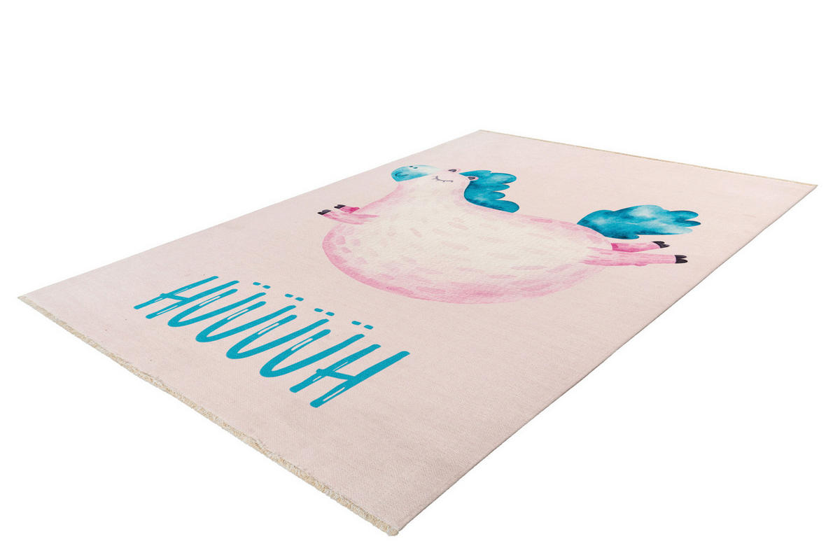 KINDERTEPPICH 115/170 cm  - Pastellblau/Hellrosa, Trend, Textil (115/170cm) - Obsession