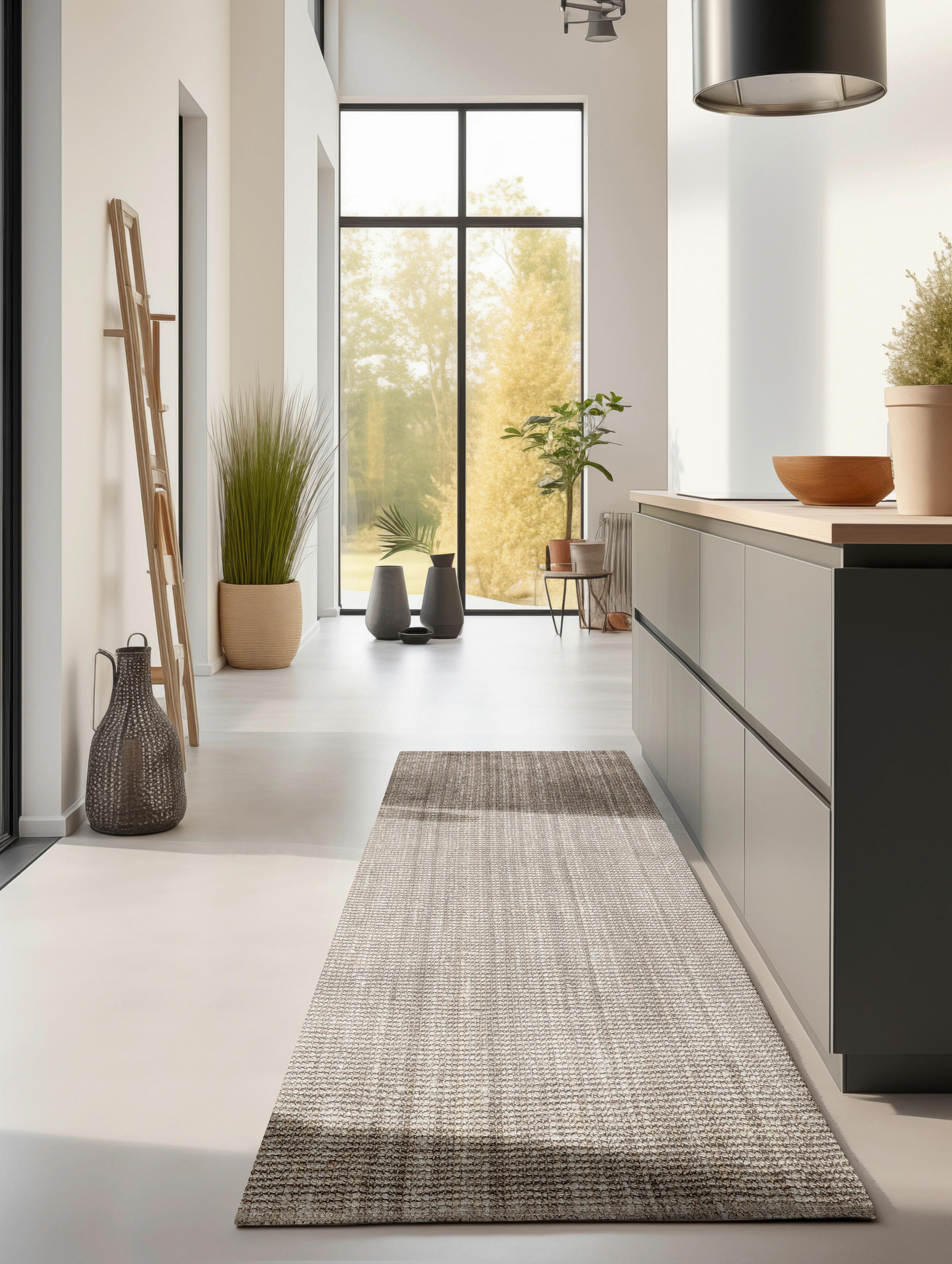 LÄUFER 80/200 cm Bouclé Greige  - Greige, Basics, Textil (80/200cm) - Linea Natura