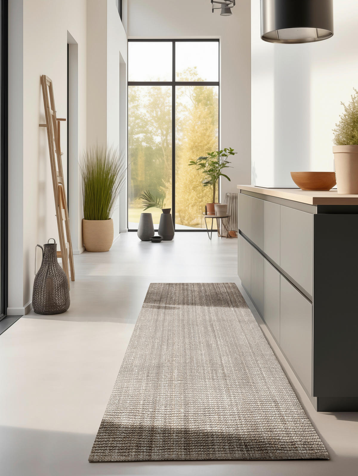 LÄUFER 80/200 cm Bouclé Greige  - Greige, Basics, Textil (80/200cm) - Linea Natura