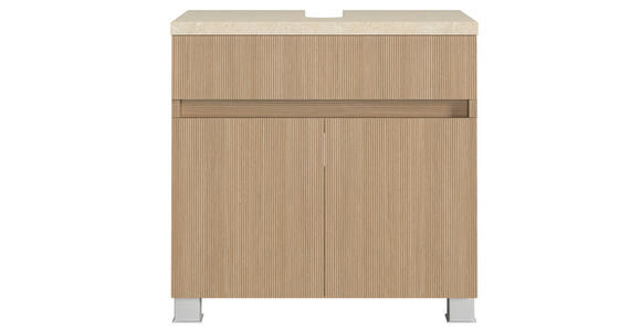WASCHBECKENUNTERSCHRANK 60/54/35 cm  - Sandfarben/Eichefarben, KONVENTIONELL, Holzwerkstoff/Kunststoff (60/54/35cm) - Xora
