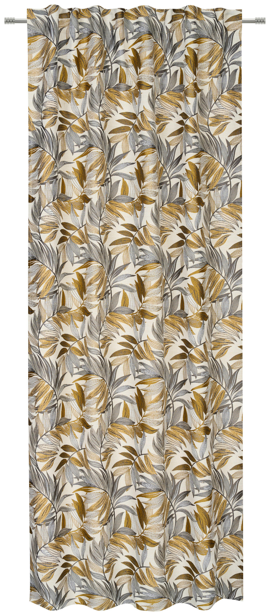 FERTIGVORHANG blickdicht  - Currygelb, KONVENTIONELL, Textil (135/245cm) - Esposa