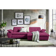 ECKSOFA  in Webstoff Lila Rücken echt, Kopfteilverstellung  265/180 cm  - Lila/Schwarz, Design, Textil/Metall (265/180cm) - Carryhome