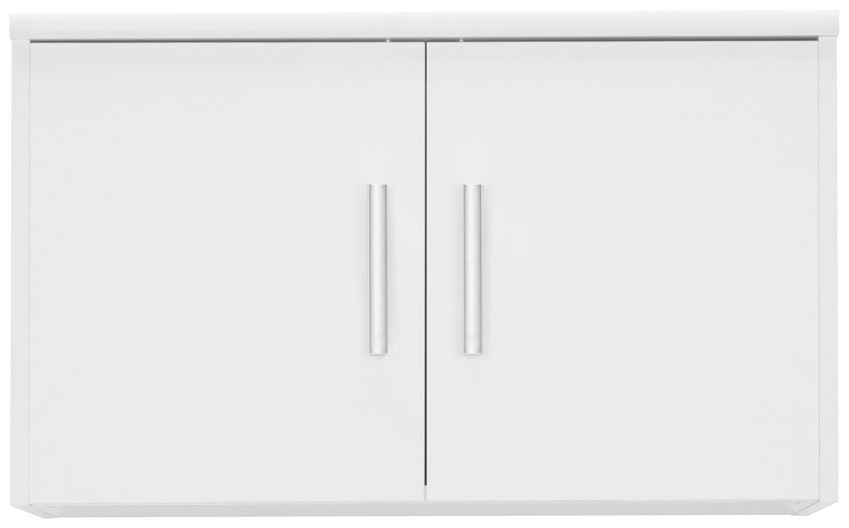 NADSTAVEC NA SKRIŇU, biela, 72/43/36 cm - biela/strieborná, Konventionell, kompozitné drevo/plast (72/43/36cm) - Xora
