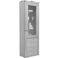 VITRINE in massiv Kernbuche Kernbuche - Kernbuche/Grau, KONVENTIONELL, Glas/Holz (66/204/38cm) - Voleo