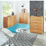 KOMMODE Kernbuche massiv Buchefarben - Buchefarben/Silberfarben, Design, Holz/Metall (100/110/40cm) - Carryhome