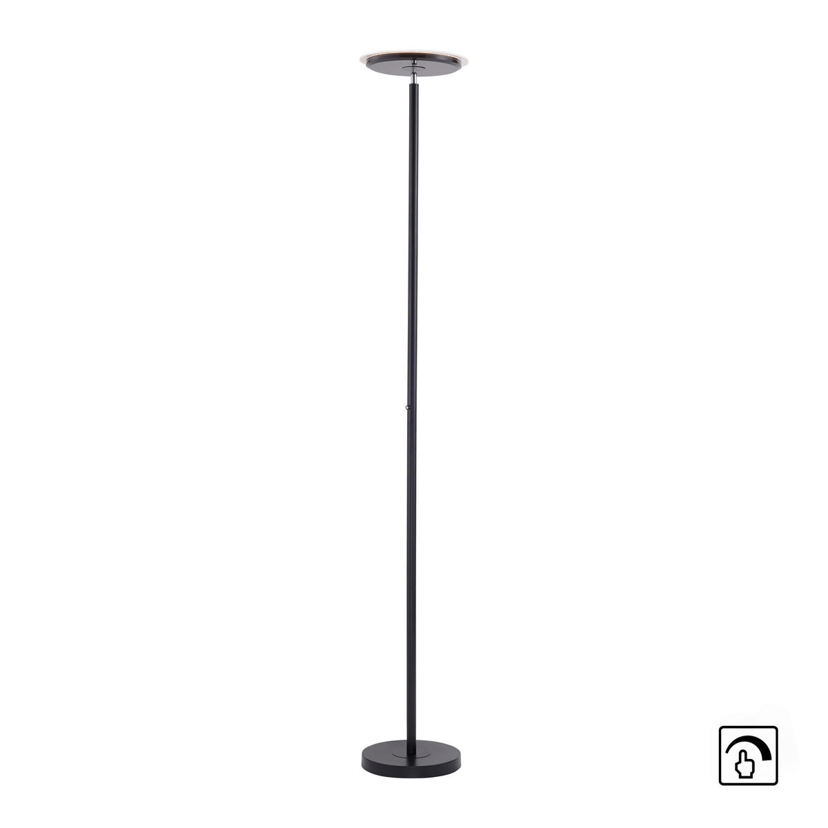 LED-STEHLEUCHTE 30/30/181 cm    - Schwarz, Design, Metall (30/30/181cm)