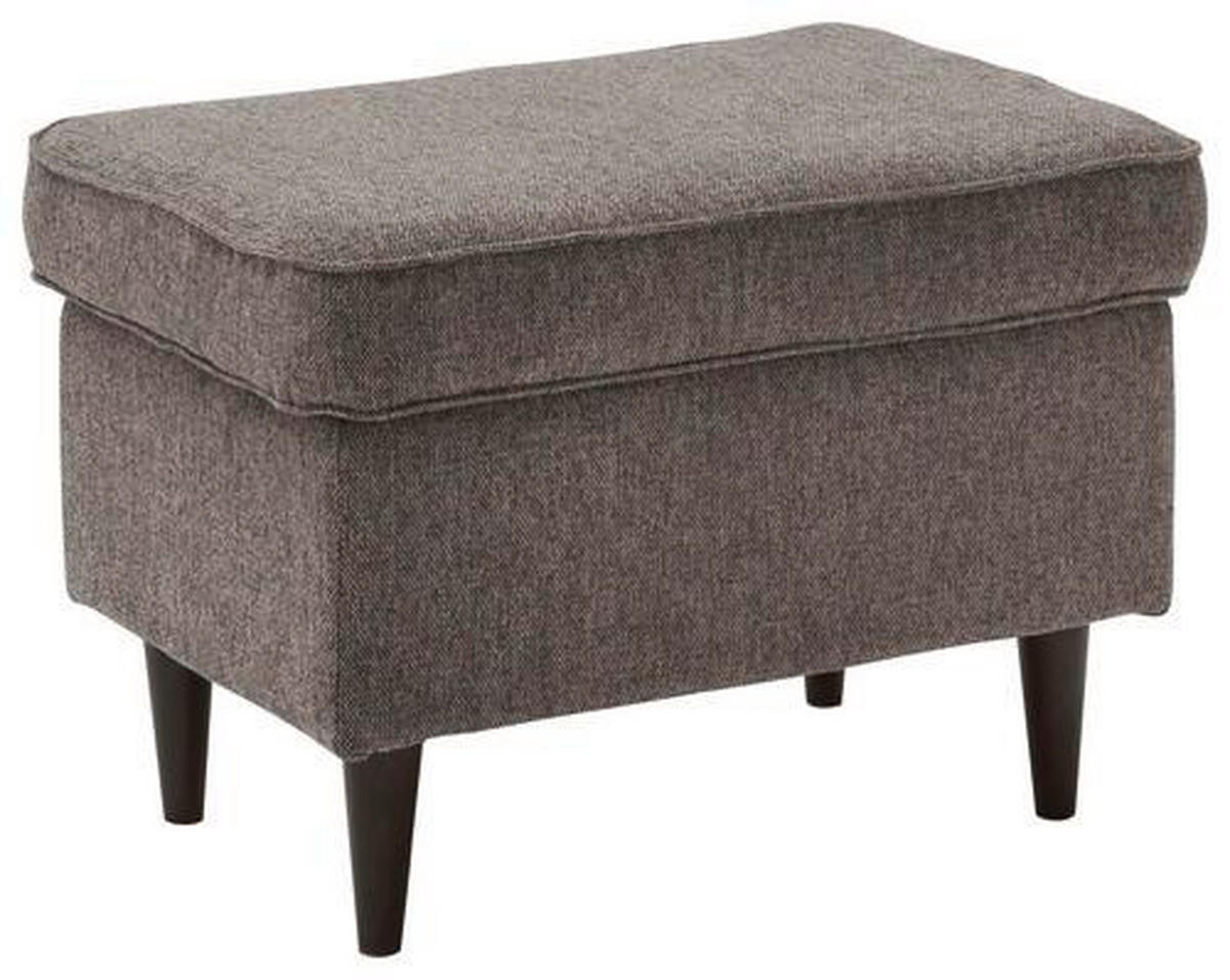 TABURETKA, textil, kompozitné drevo, 63/43/42 cm - hnedá/čierna, Basics, kompozitné drevo/textil (63/43/42cm) - MID.YOU