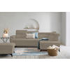 ECKSOFA in Teddystoff Braun  260/203 cm  - Schwarz/Braun, Design, Textil/Metall (260/203cm) - Stylife