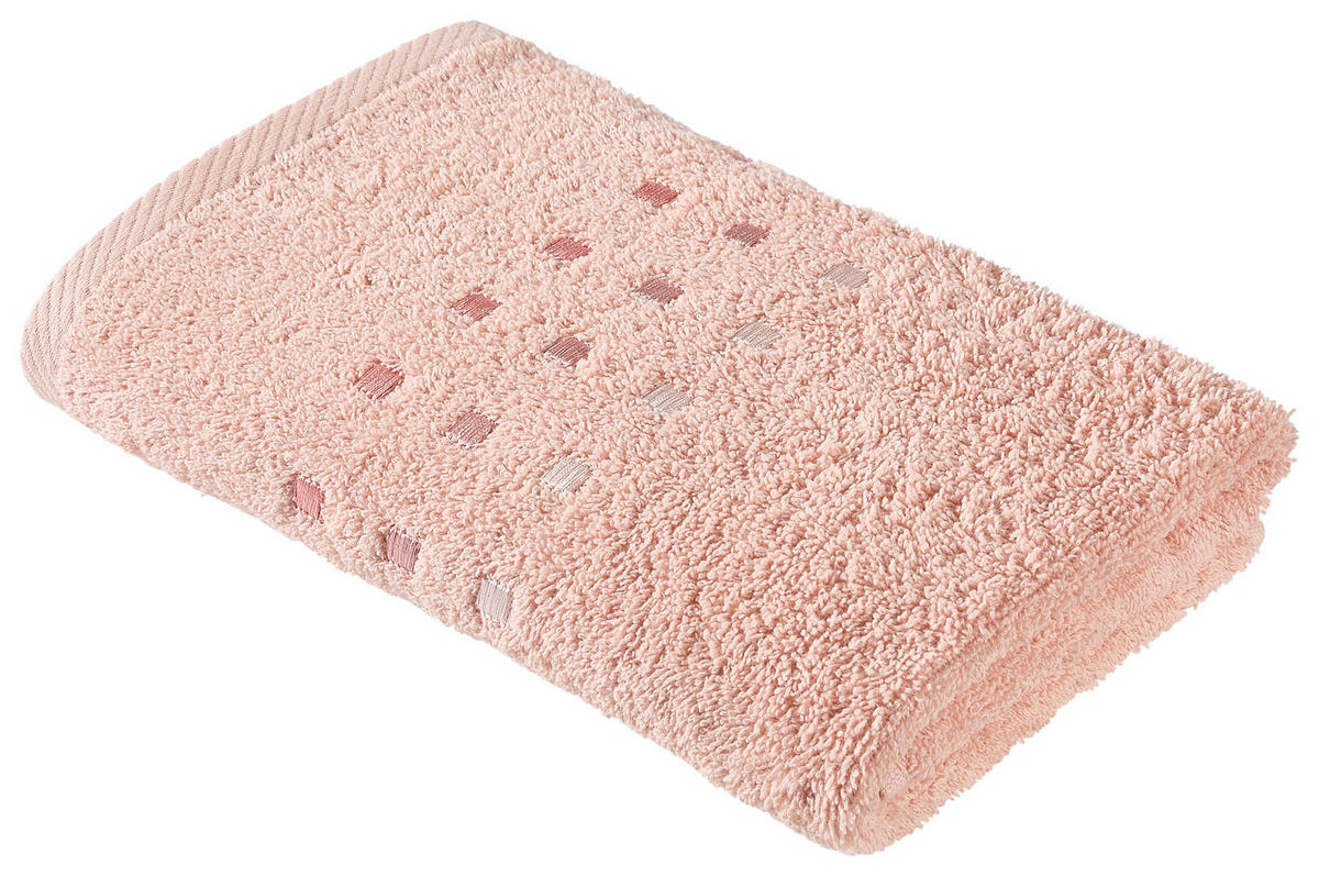HANDTUCH Quattro Rosa  - Rosa, Basics, Textil (50/100cm) - Esposa