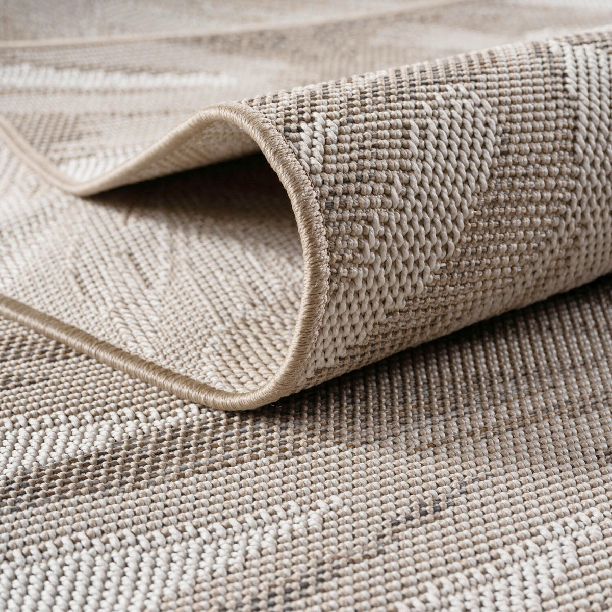 OUTDOORTEPPICH  Wohnzimmer 160 cm DESERT Beige rund  - Beige, Design, Textil (160cm) - Ayyildiz 
