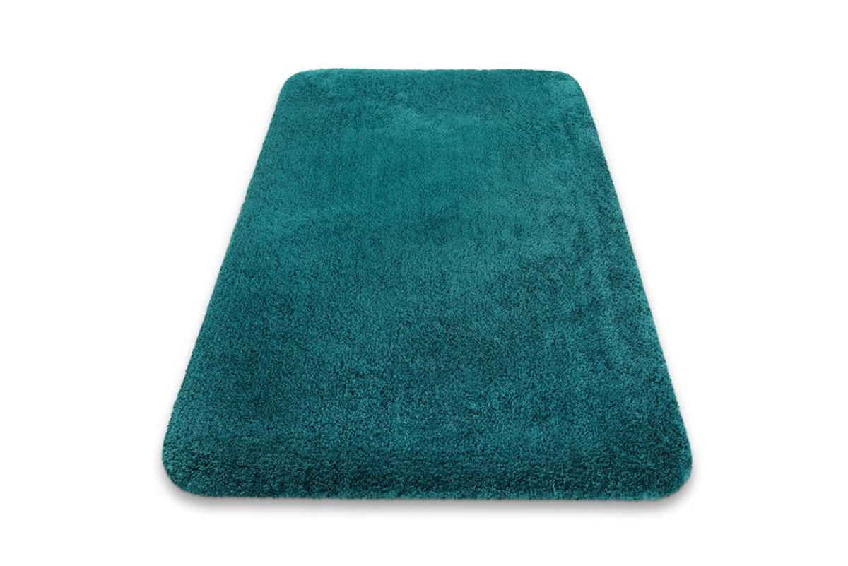 BADTEPPICH Grün, Petrol 70/120 cm  - Petrol/Grün, Basics, Kunststoff/Textil (70/120cm) - WECON HOME