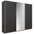 SCHWEBETÜRENSCHRANK in Grau - Chromfarben/Grau, Design, Glas/Holzwerkstoff (270/230/62cm) - Xora SCHWEBETÜRENSCHRANK in Grau - Chromfarben/Grau, Design, Glas/Holzwerkstoff (270/230/62cm) - Xora