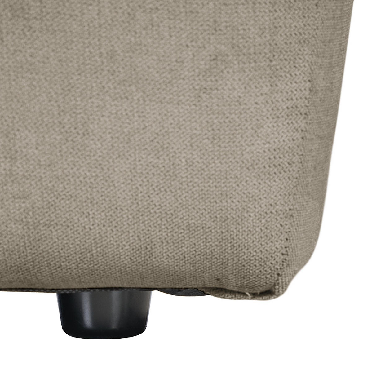 HOCKER in Textil Grau  - Schwarz/Grau, Modern, Kunststoff/Textil (102/41/52cm) - Trendmanufaktur