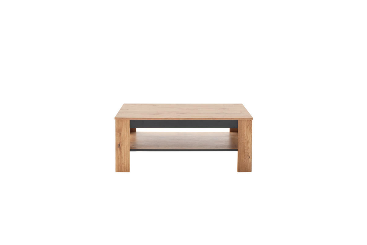 COUCHTISCH in Holzwerkstoff 115/65/46 cm  - Wildeiche/Schwarz, Design, Holzwerkstoff (115/65/46cm) - MID.YOU