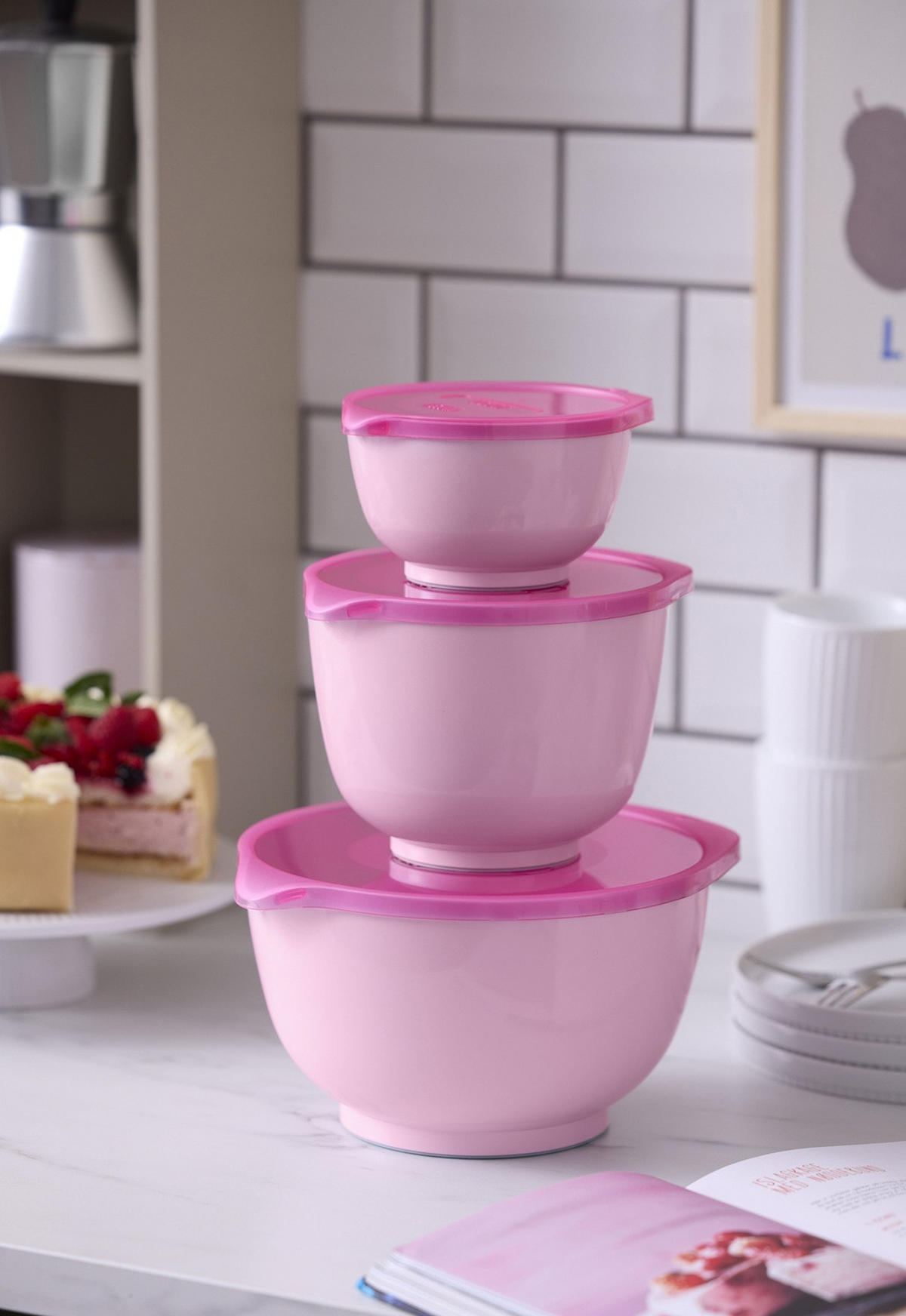 VISPSKÅL SET - rosa, Basics, plast - Rosti