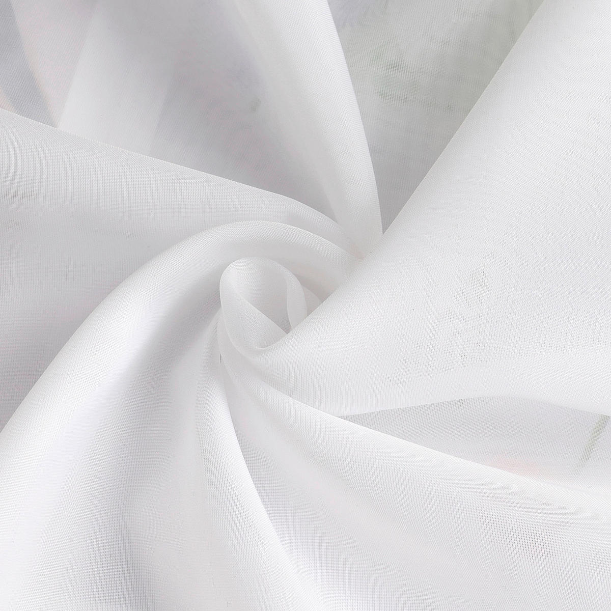 SCHEIBENGARDINE   45/90 cm   - Weiß Hochglanz, Basics, Textil (45/90cm)