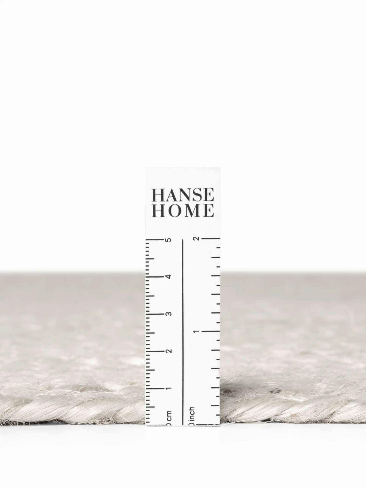 JUTETEPPICH 100 cm Jute Braided Weiß  - Weiß, Basics, Textil (100cm) - Hanse Home