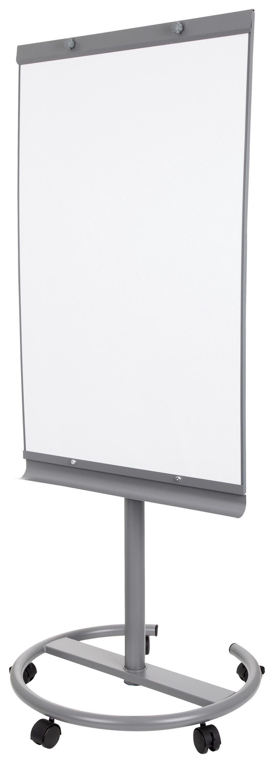 WHITEBOARD Metall Silberfarben, Weiß  - Silberfarben/Weiß, Basics, Kunststoff/Metall (65,5/133-190/60cm) - MID.YOU