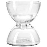 VASE 19,00 cm  - Transparent, Basics, Glas (15,80/19,00/15,80cm) - Leonardo