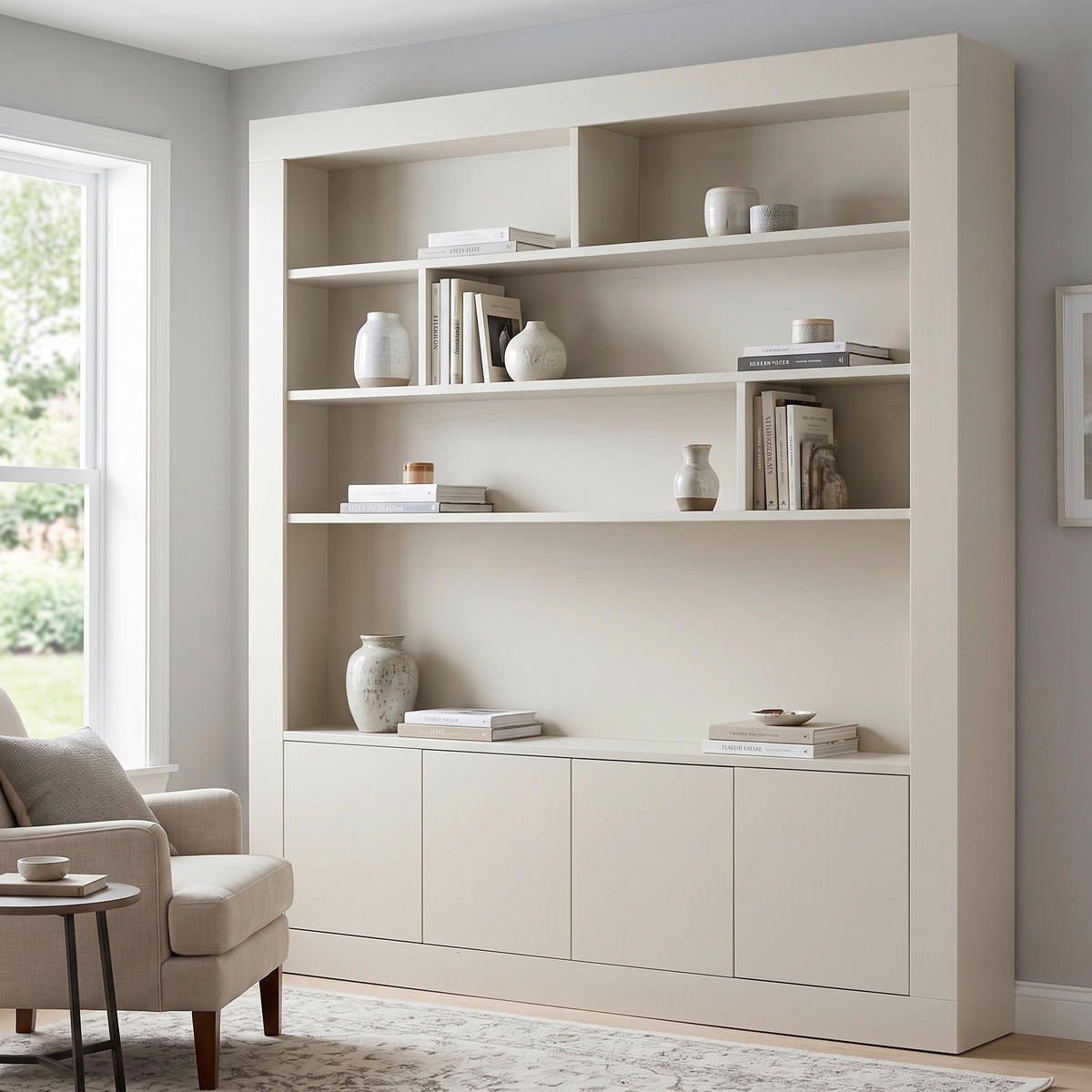 REGAL Kiefer Grau  - Grau, Design, Holz (210/229/31cm) - Livetastic