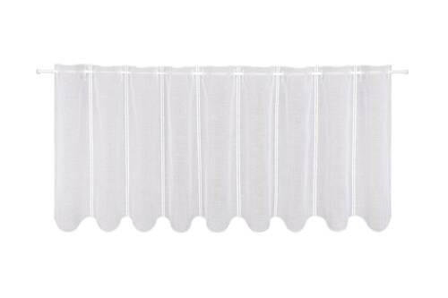 KURZGARDINE   145/45 cm   - Weiß, Basics, Textil (145/45cm)