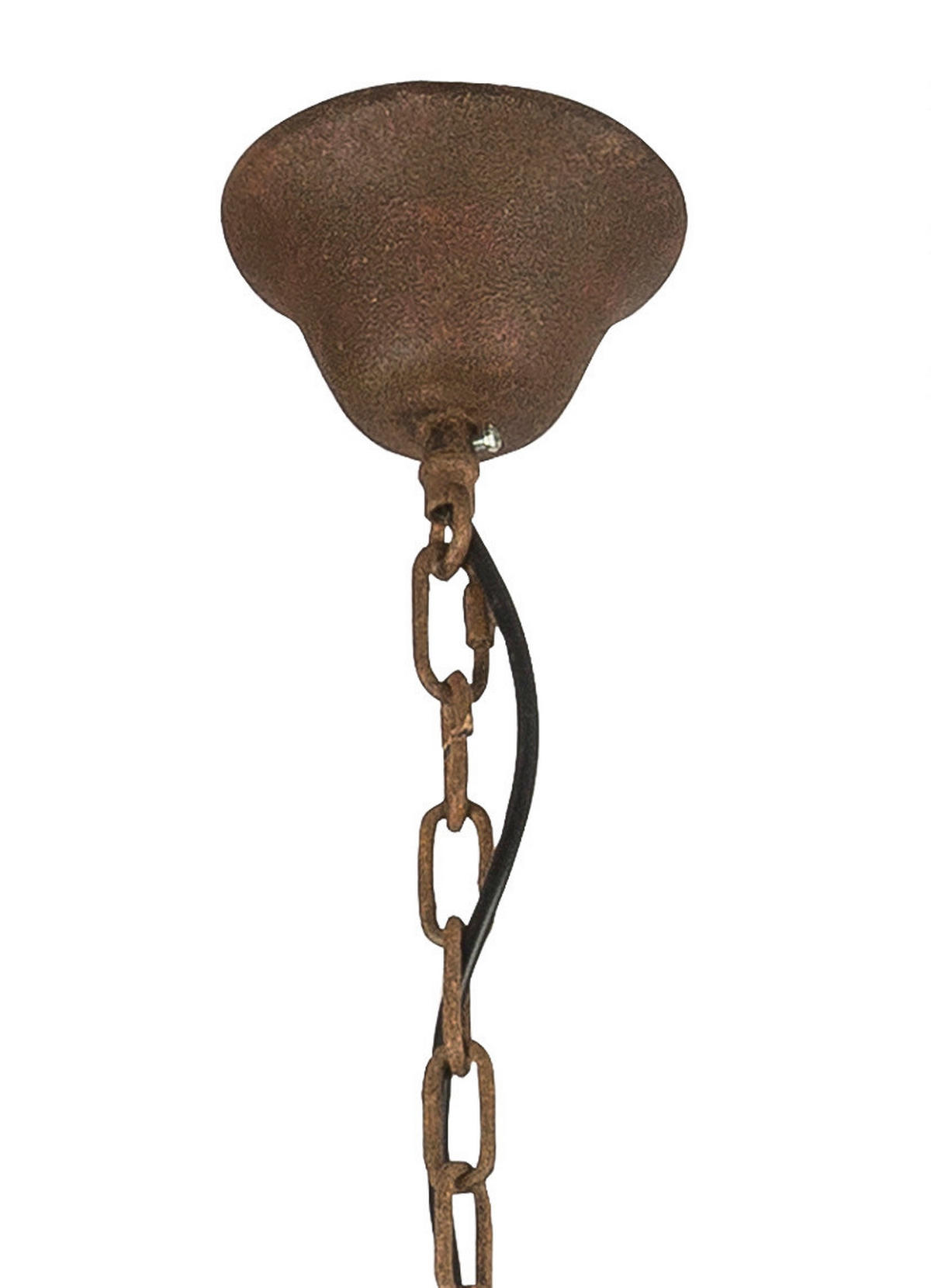 HÄNGELEUCHTE 50/133 cm  - Rostfarben/Grün, ROMANTIK / LANDHAUS, Metall (50/133cm) - Globo
