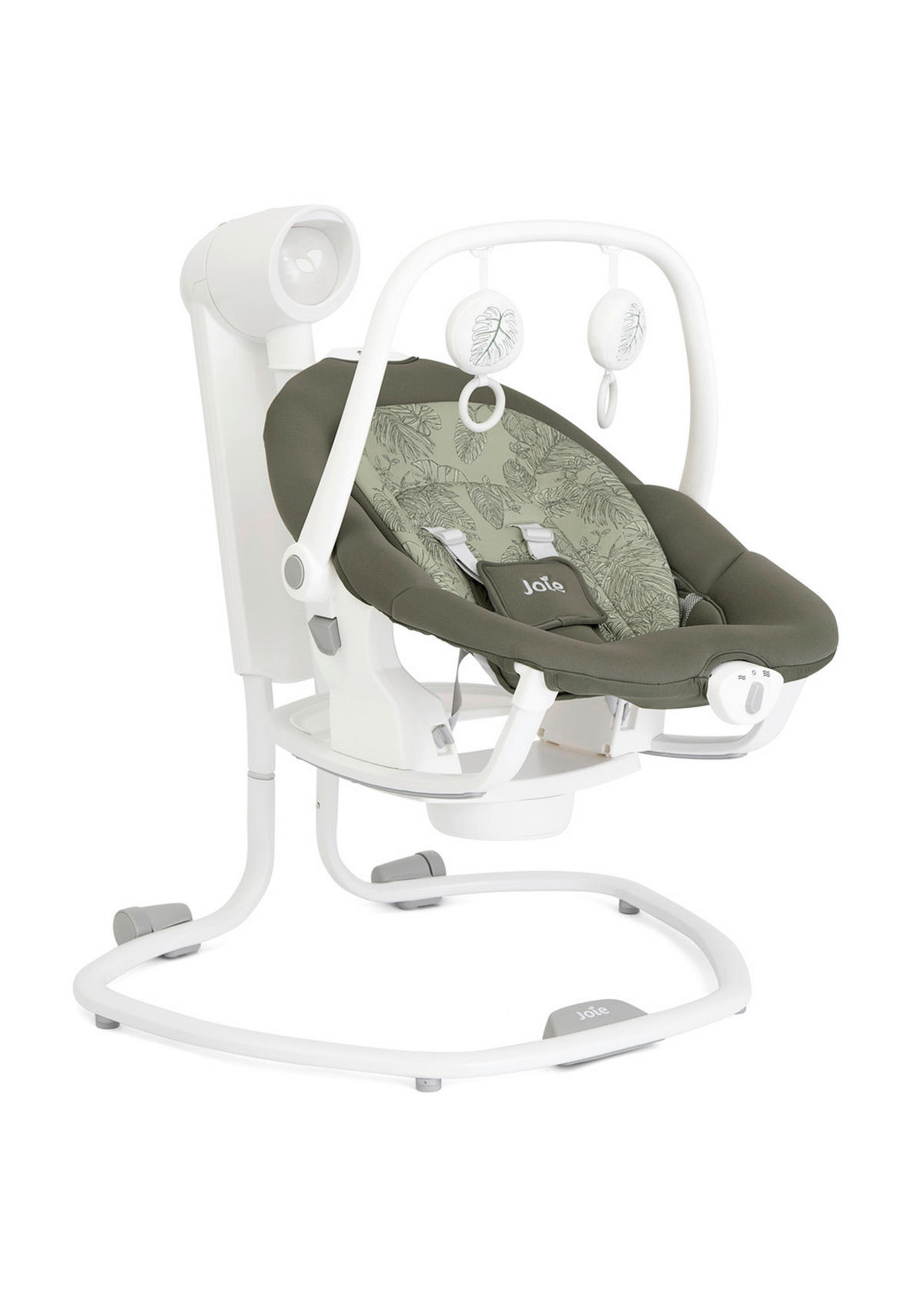 SCHAUKELWIPPE Serina 2in1 Weiß   - Dunkelgrün/Salbeigrün, Basics, Textil/Metall (69/83/85cm) - Joie