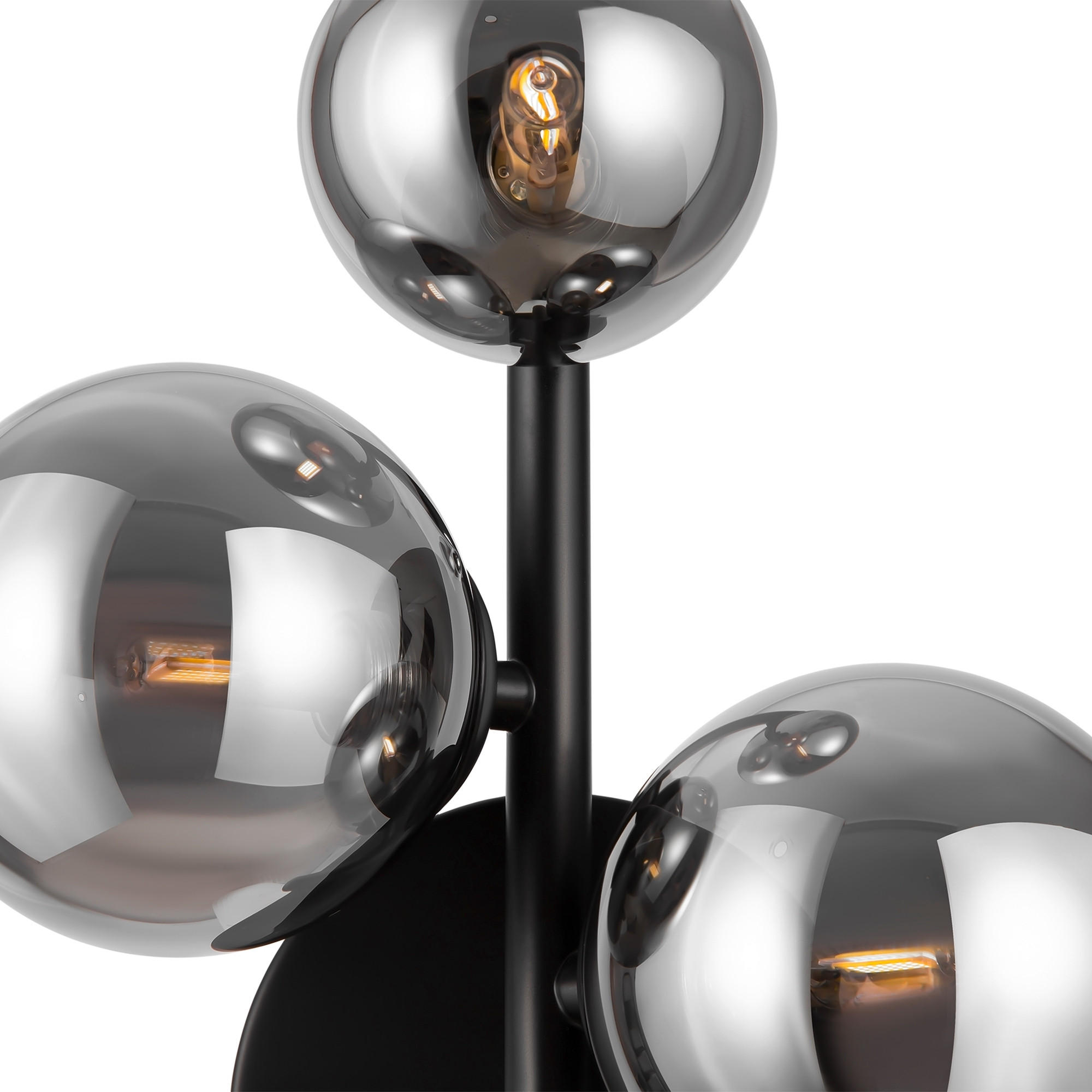 WANDLEUCHTE Modern   - Schwarz/Grau, Trend, Glas/Metall (26/20/12cm) - MAYTONI