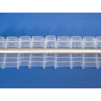 BEHÚZÓSZALAG  - áttetsző, Basics, textil (10cm)