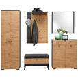 GARDEROBE 7-teilig  in 240/200/34 cm  - Eichefarben/Anthrazit, Design, Holzwerkstoff (240/200/34cm) - Moderano