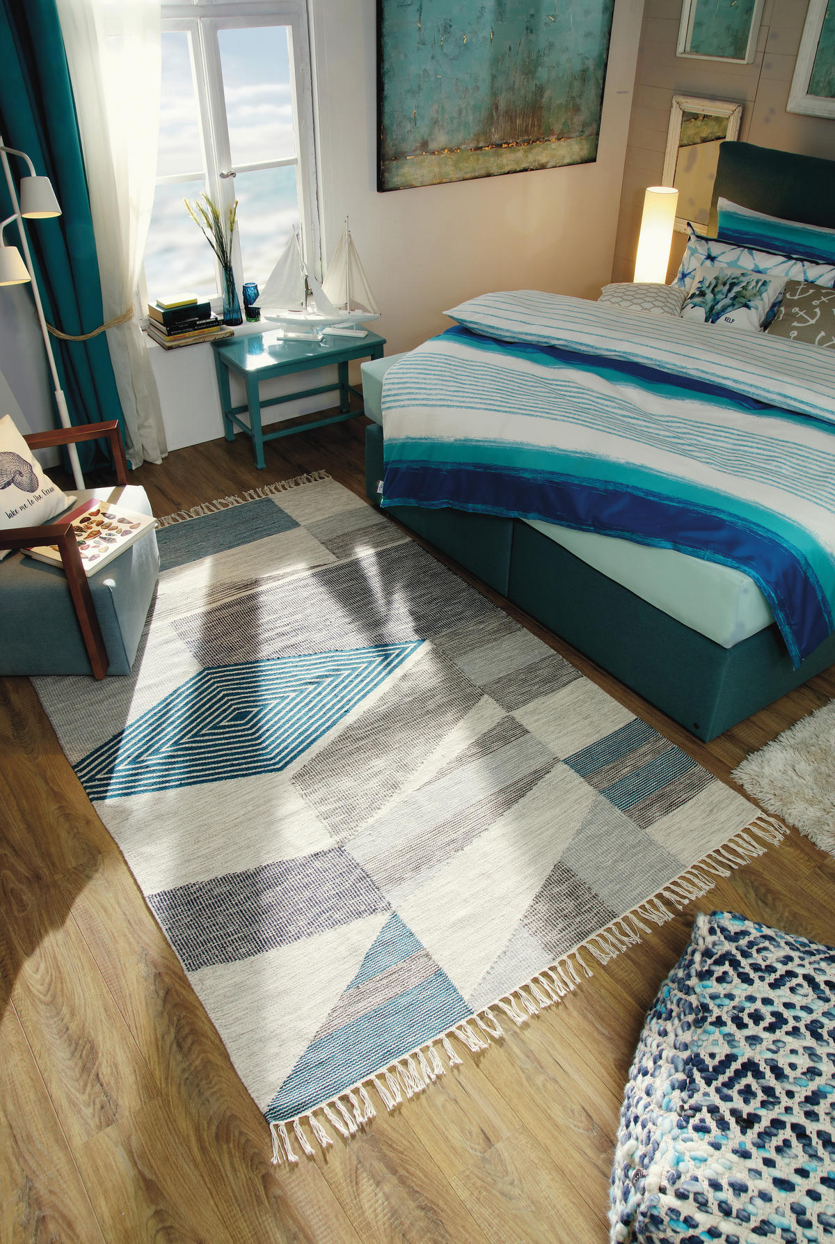 TEPPICH 140/200 cm Türkis  - Türkis, Design, Textil (140/200cm) - Tom Tailor