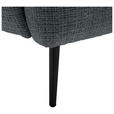 SCHLAFSOFA  mit Stoffauswahl, Liegefunktion, Schlafen auf Sitzhöhe, Rücken echt Chenille Dunkelgrau  - Dunkelgrau/Schwarz, KONVENTIONELL, Textil/Metall (228/75/98cm) - Carryhome