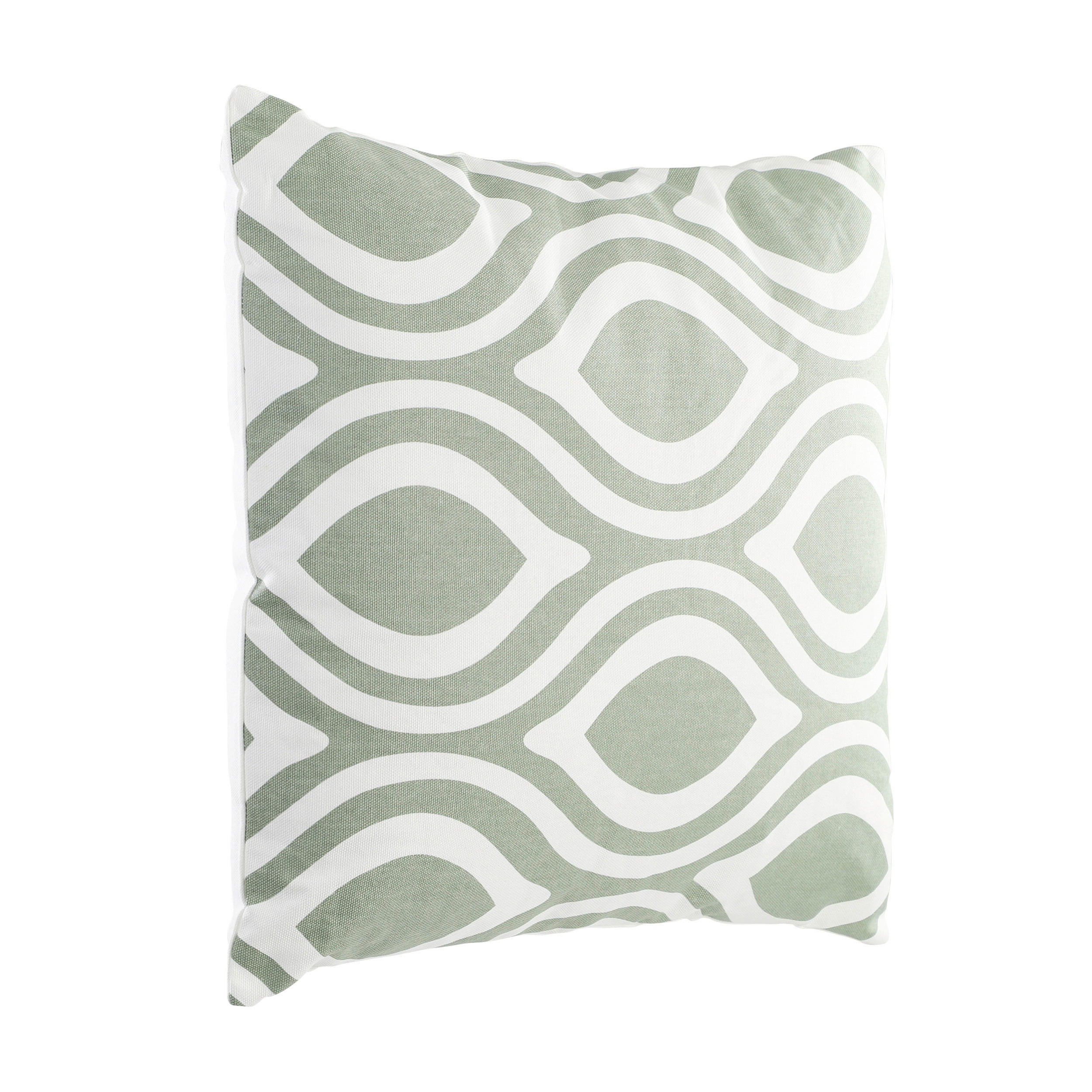 ZIERKISSEN  45/45 cm   - Weiß/Grün, Basics, Textil (45/45cm) - Eglo