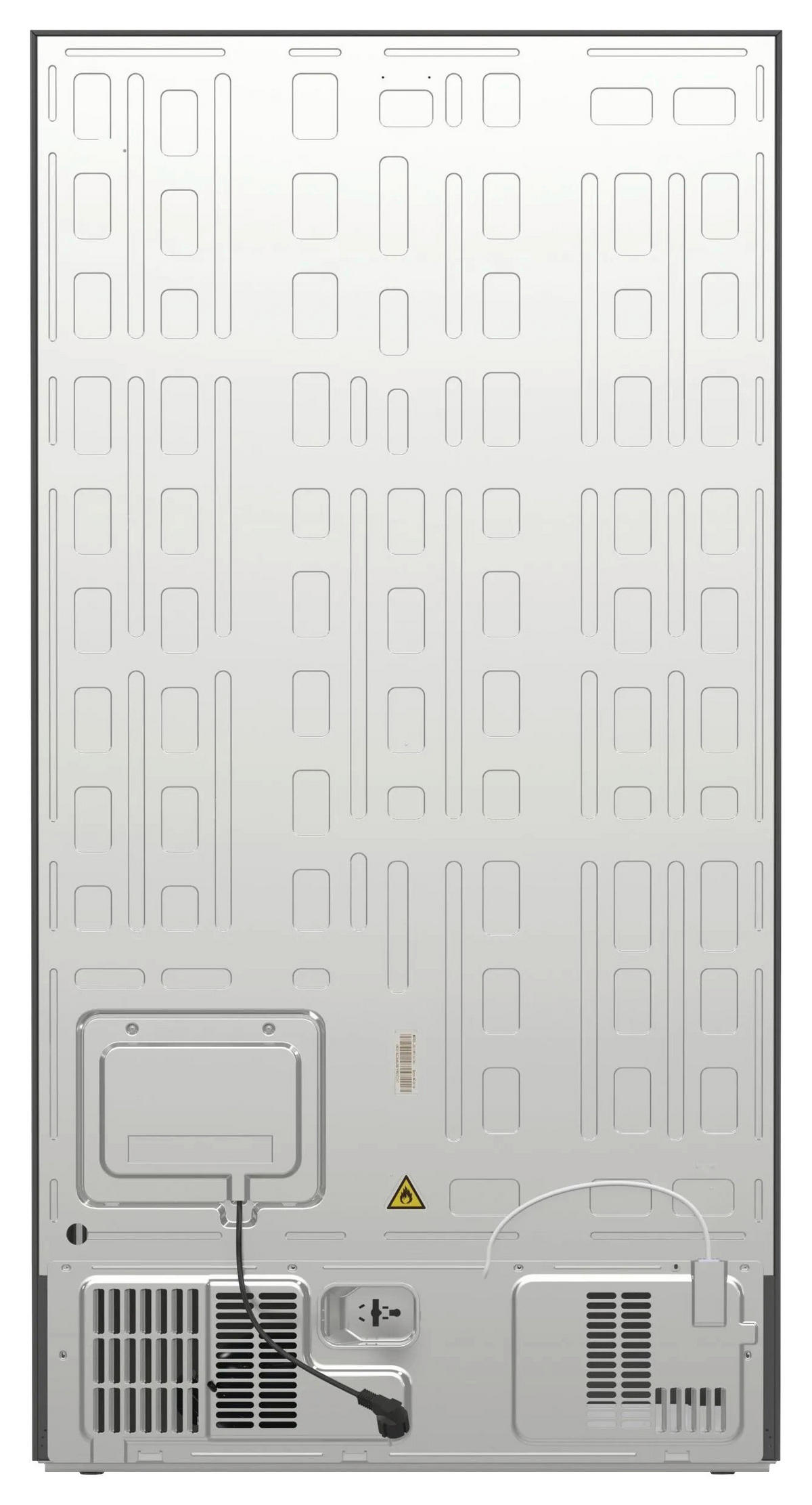 SIDE-BY-SIDE 91,5/178,6/69,8 cm NRR9185ESXL  - Edelstahlfarben, MODERN, Glas/Kunststoff (91,5/178,6/69,8cm) - Gorenje