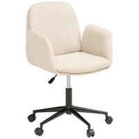 DREHSTUHL Webstoff Beige  - Beige/Schwarz, Modern, Kunststoff/Textil (55/85-95/60cm) - MID.YOU