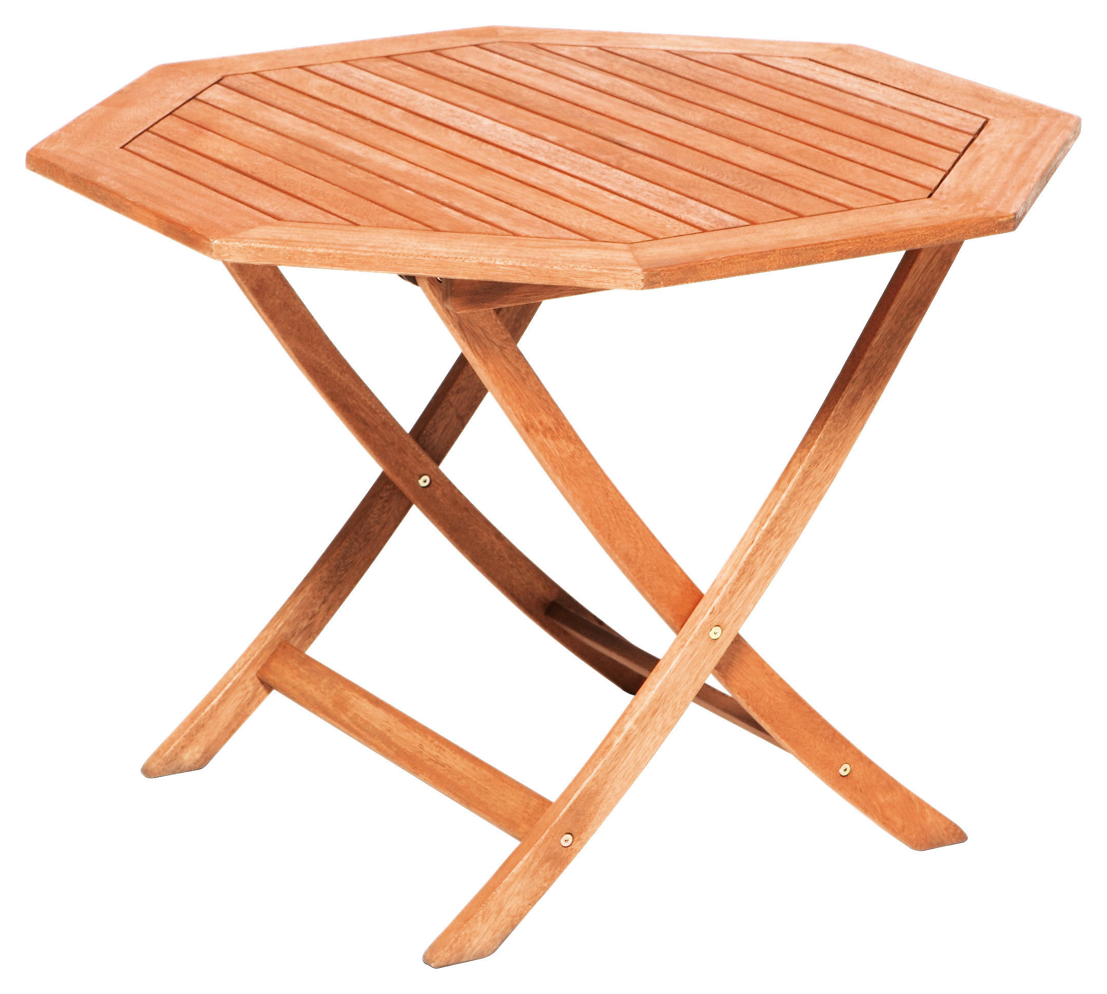 GARTENKLAPPTISCH Holz rund  - Naturfarben, KONVENTIONELL, Holz (110/74/110cm) - Gardenson