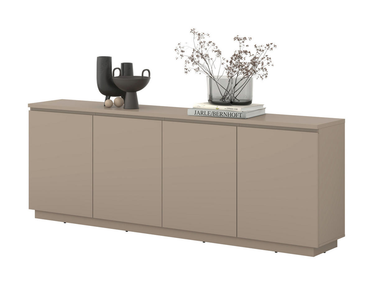 SIDEBOARD Bilbao  in 200/72/34,5 cm  - Taupe, Design, Holzwerkstoff (200/72/34,5cm) - MID.YOU