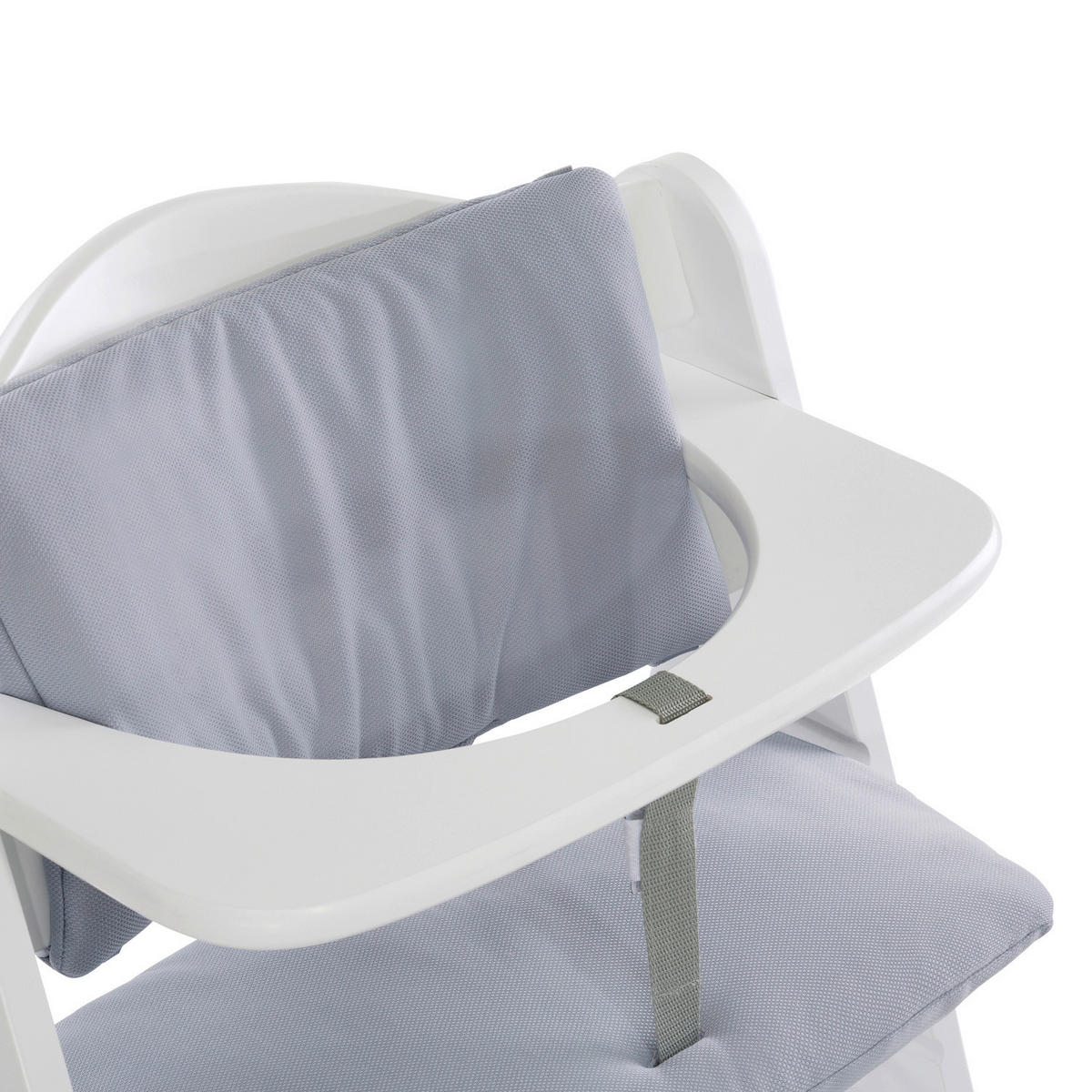 HOCHSTUHLEINLAGE Highchairpad Deluxe  - Grau, Basics, Textil (44/24cm) - Hauck