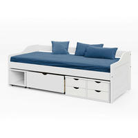 BETT in Weiß  - Weiß, Basics, Holz (90/200cm) - Livetastic