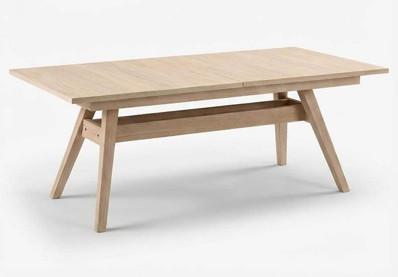 MATBORD 183-275/100/74 cm delar i massivt trä  trä utdragbar, finns i olika träslag, finns i olika trädekorer rektangulär ek Bianco  - ek Bianco, Lifestyle, trä (183-275/100/74cm) - Skovby