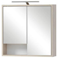 SPIEGELSCHRANK 63,5/65,9/16 cm  - Eichefarben, KONVENTIONELL, Glas/Holzwerkstoff (63,5/65,9/16cm) - Stylife
