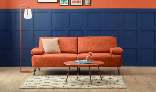 Thumbnail - Sensoo 2,5-Sitzer Cosy, Dunkelbraun, Textil, 204-234x85x86-94 cm, Stoffauswahl, Armteil links, rechts, Wohnzimmer, Sofas...