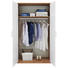 KLEIDERSCHRANK in Weiß, Eichefarben - Eichefarben/Silberfarben, KONVENTIONELL, Holzwerkstoff/Kunststoff (106/194/54cm) - Xora KLEIDERSCHRANK in Weiß, Eichefarben - Eichefarben/Silberfarben, KONVENTIONELL, Holzwerkstoff/Kunststoff (106/194/54cm) - Xora