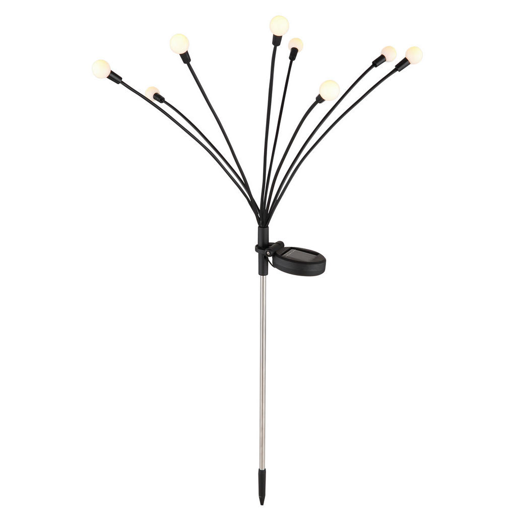 Solarleuchte Mit Erdspieß Schwarz Barbara H: 70cm