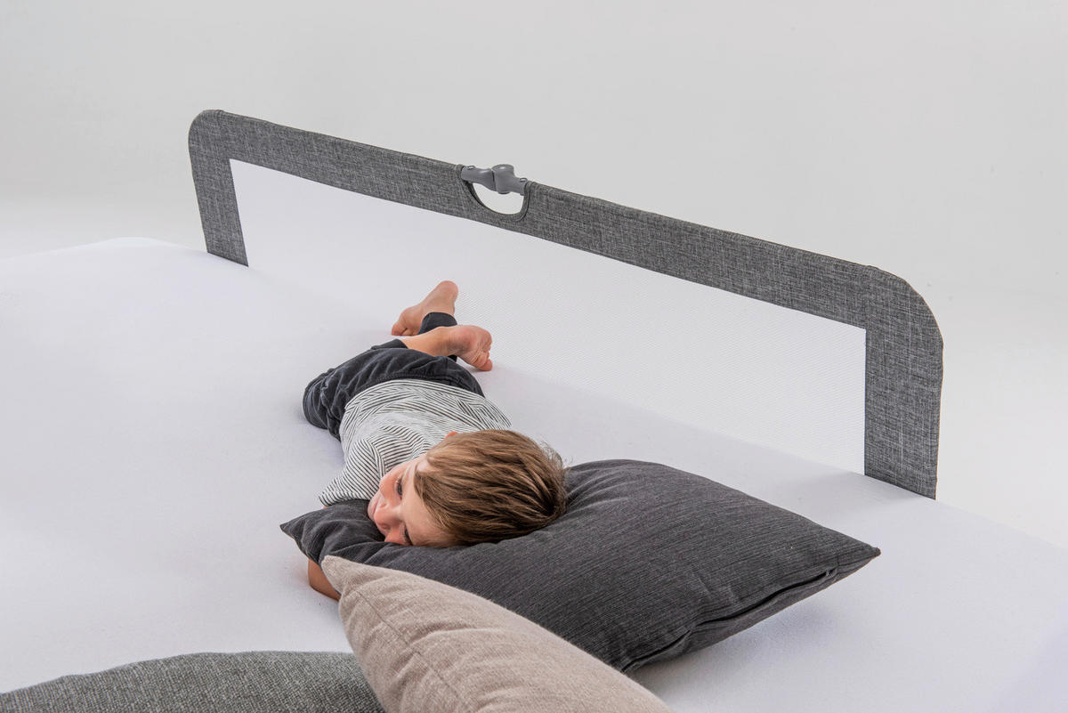 BETTSCHUTZGITTER 150/50/44 cm  - Grau, Basics, Textil (150/50/44cm) - Hauck