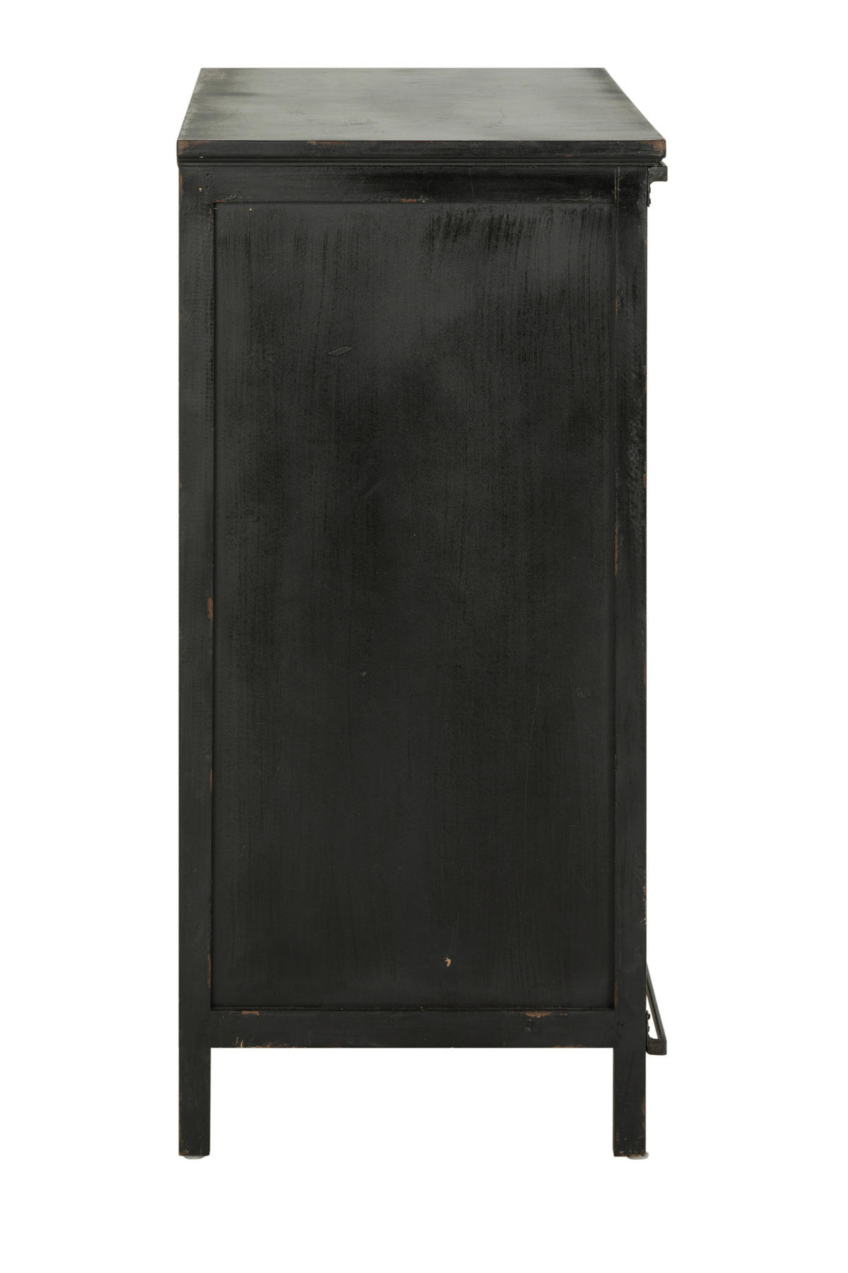 KOMODA, jedľa, viacfarebná, 120/96/45 cm - viacfarebná/čierna, Konventionell, kov/drevo (120/96/45cm) - Livetastic