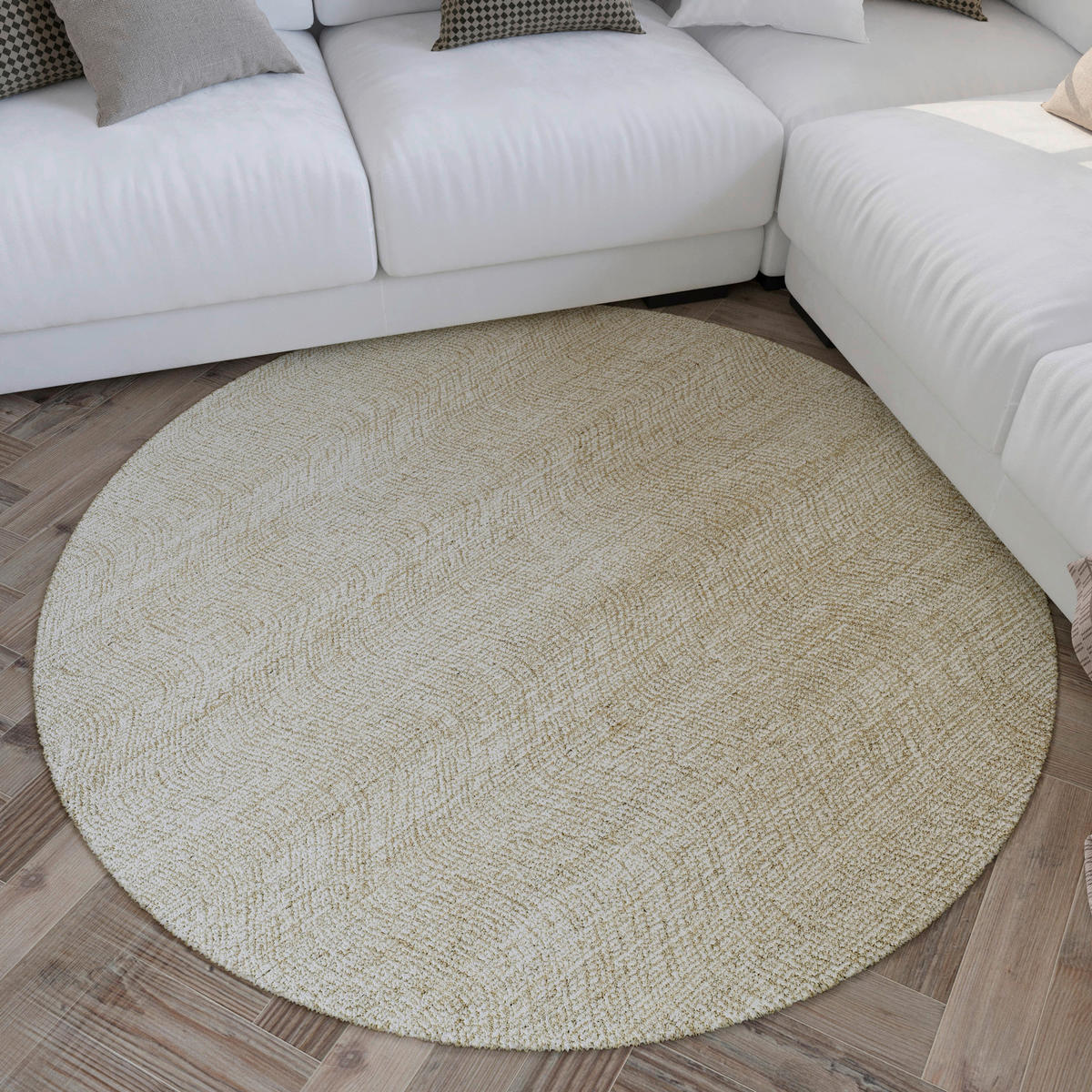 WEBTEPPICH 180 cm Hamptons Thirteen Creme, Beige  - Beige/Creme, Design, Textil (180cm) - WECON HOME