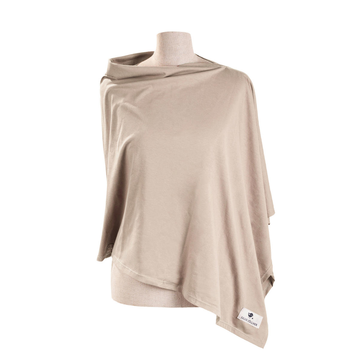 PONCHO 74/60 cm    - Sandfarben, Basics, Textil (74/60cm) - Zöllner