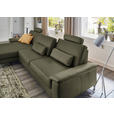 ECKSOFA  in Echtleder Waldgrün  176/334 cm  - Waldgrün/Schwarz, Design, Leder/Metall (176/334cm) - Dieter Knoll